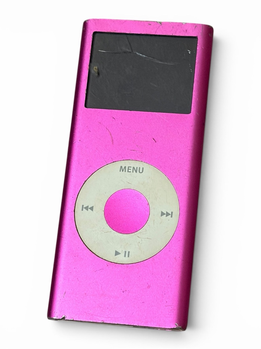 Apple Pink iPod Nano 2nd Gen MP3 Player Cracked Screen Works 4GB